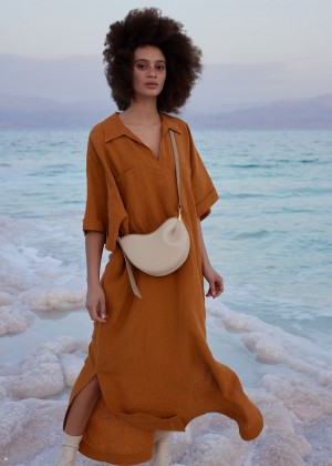 Polene Tonca Väskor Dam Beige | 914-ERMTQW